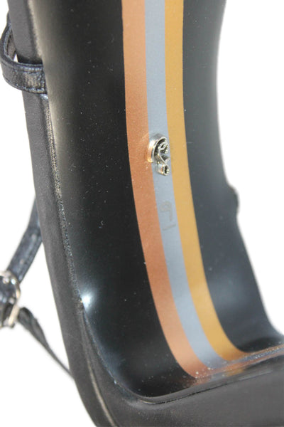 Sam Edelman Women's Square Toe Strappy Ankle Buckle Sandals Black Size 9