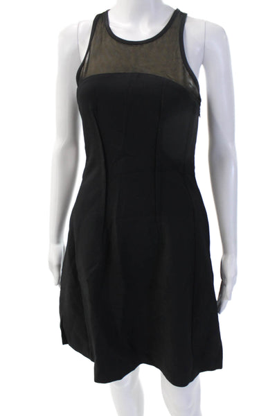 Catherine Malandrino Womens Fit & Flare Tank Dress Sleeveless Black Zip Size 2