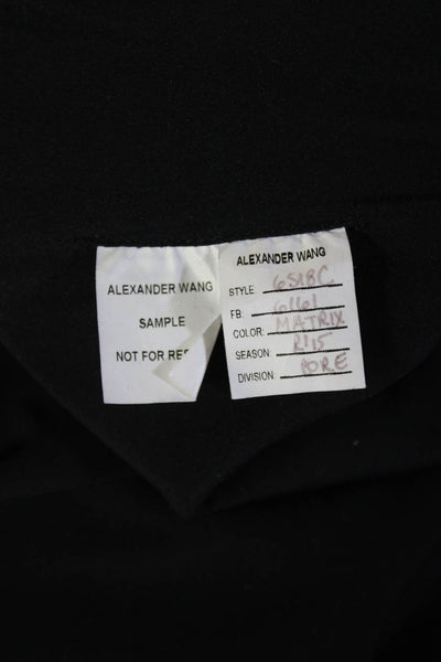 Alexander Wang Women Sheath Dress Black V-Neck Sleeveless Short Size S