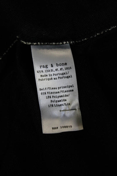 Rag & Bone Women Basic Black Sleeveless Tank Size S
