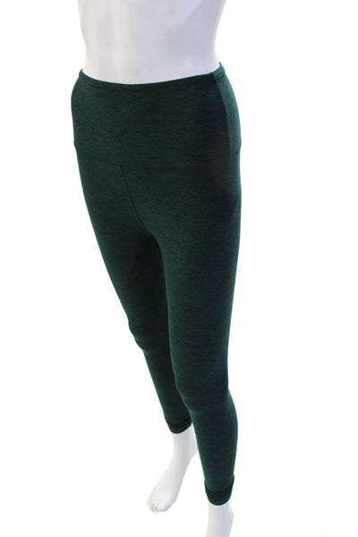 Beyond Yoga Women Ankle Leggings Green Nylon Blend Petites Size S