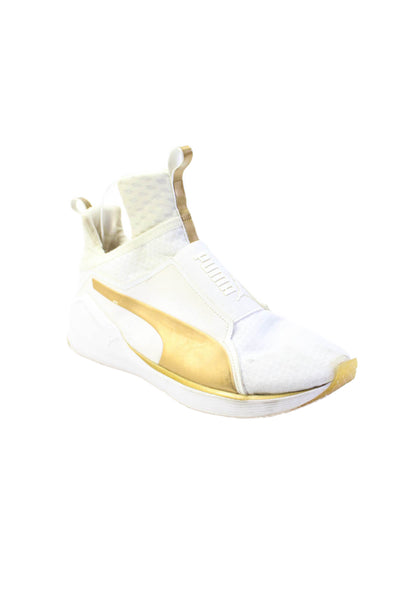 Puma Womens Slip On Low Top Sneakers White Size 8.5