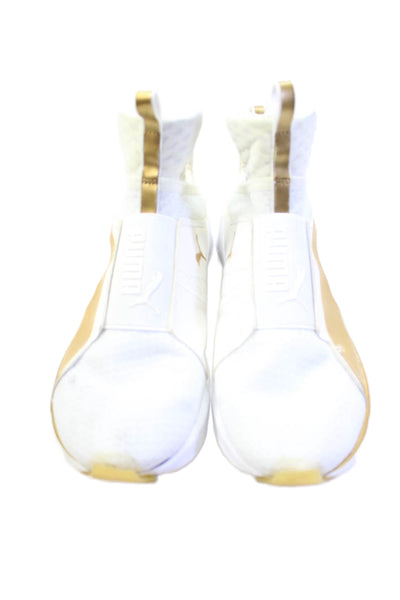 Puma Womens Slip On Low Top Sneakers White Size 8.5