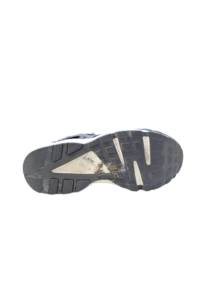 Nike Womens Lace Up Nike Air Huarache Run Premium Sneakers Navy White Size 9