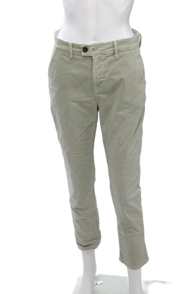 Frame Unisex Beige Cropped Chino Ankle Pants Size 25