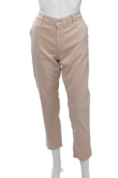 AG Adriano Goldschmied Women Cropped Ankle Chino Pants Beige Size 27