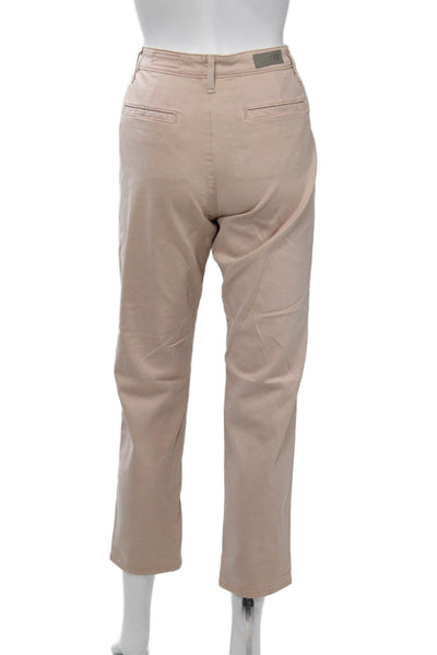 AG Adriano Goldschmied Women Cropped Ankle Chino Pants Beige Size 27