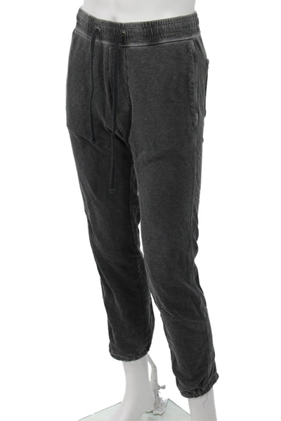 Standard James Perse Mens Jogger Sweatpants Dark Gray Cotton Drawstring Size 0