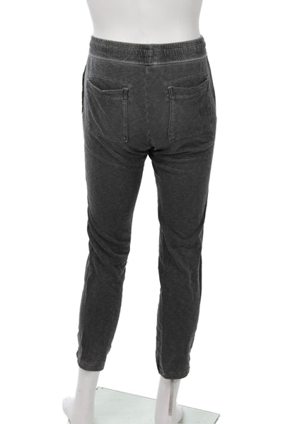 Standard James Perse Mens Jogger Sweatpants Dark Gray Cotton Drawstring Size 0