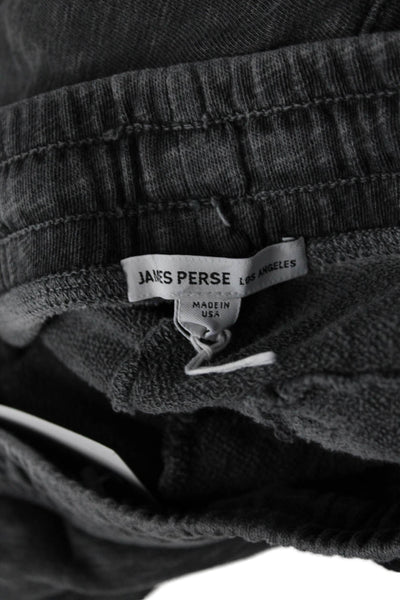 Standard James Perse Mens Jogger Sweatpants Dark Gray Cotton Drawstring Size 0