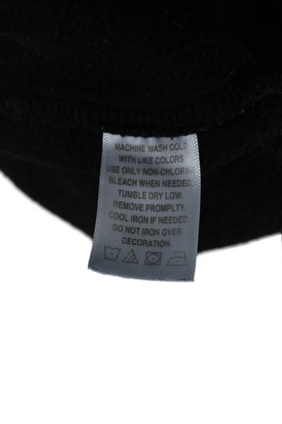 Goat Mens Black Jogger Sweatpants Drawstring Cartoon Cotton Blend Size S