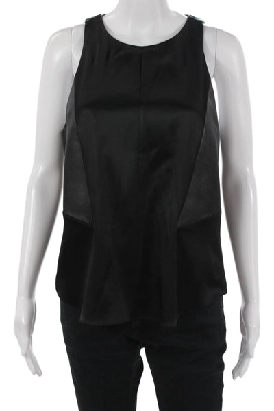 Rag & Bone Women Black Sleeveless Round Neck Tank Size M