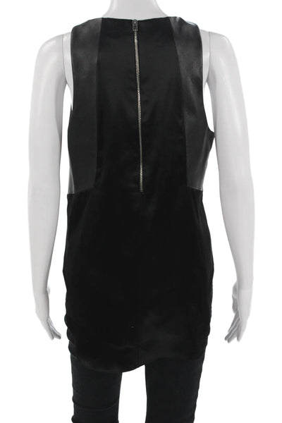 Rag & Bone Women Black Sleeveless Round Neck Tank Size M