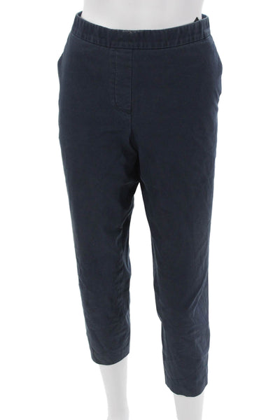 Theory Women Dark Blue Cropped Ankle Pants Size 8
