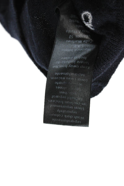 Calvin Klein Womens V-Neck Black Pullover Wool Acrylic L/S Size M