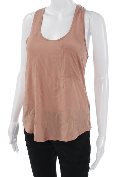 Banana Republic Women Basic Viscose Sleeveless Tank Tan Size XS