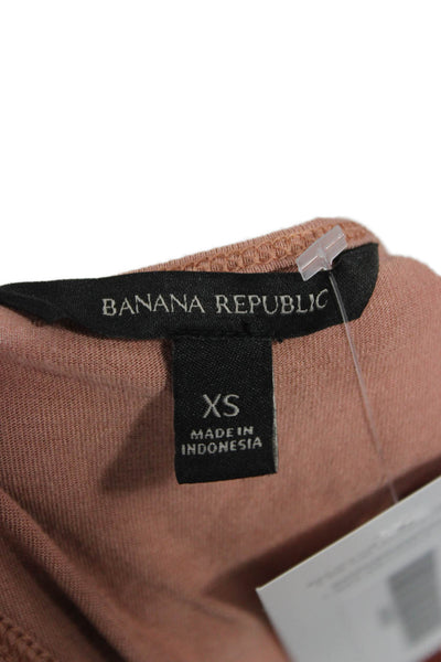 Banana Republic Women Basic Viscose Sleeveless Tank Tan Size XS