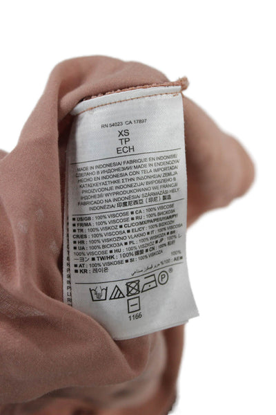 Banana Republic Women Basic Viscose Sleeveless Tank Tan Size XS
