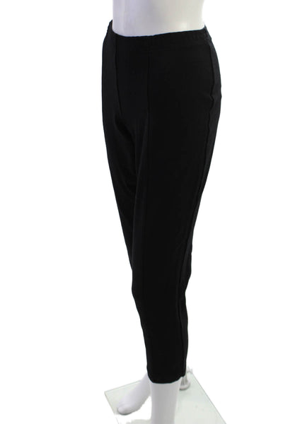 Clothes (Real) Womens Cropped Ankle Pants Black Viscose Nylon Elastane Size L