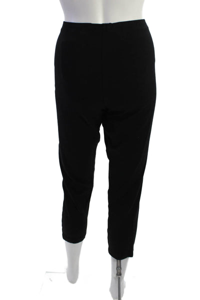 Clothes (Real) Womens Cropped Ankle Pants Black Viscose Nylon Elastane Size L