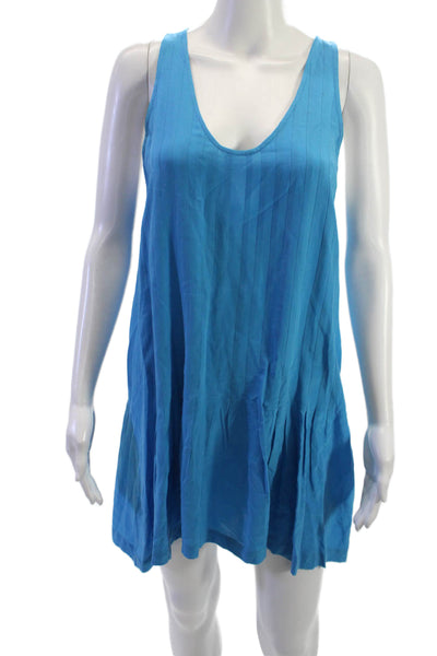 Joie Womens Tank Shift Dress Blue Silk Striped Sleeveless Above Knee Size S