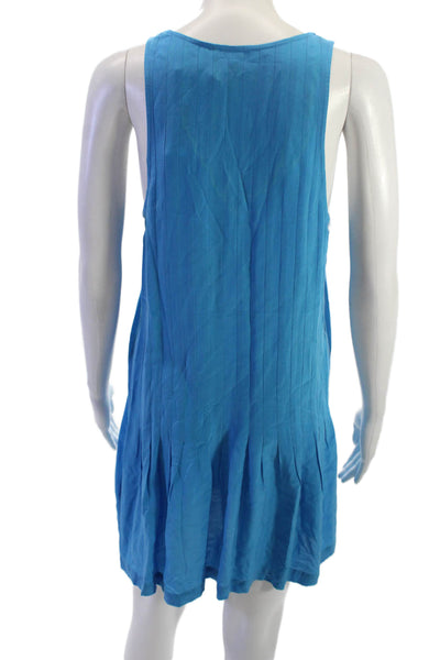 Joie Womens Tank Shift Dress Blue Silk Striped Sleeveless Above Knee Size S
