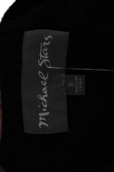 Michael Stars Unisex Black Striped Pullover Crewneck Long Sleeve Size S