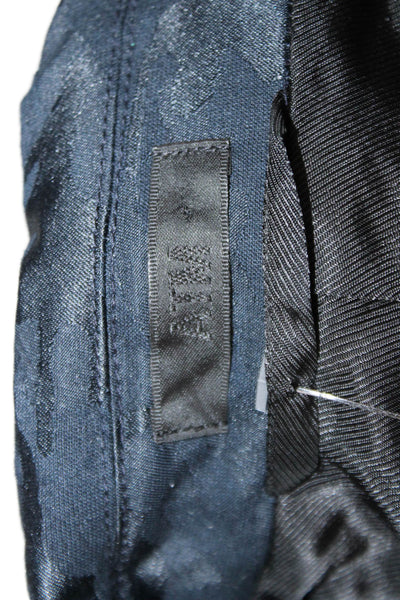 ATM Unisex Dark Blue Camouflage Collared Long Sleeve Blazer Size 4