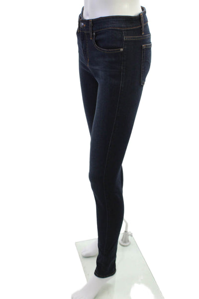 Joes Womens Skinny Mid Rise Jeans Dark Blue Size 26
