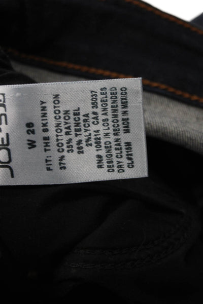 Joes Womens Skinny Mid Rise Jeans Dark Blue Size 26