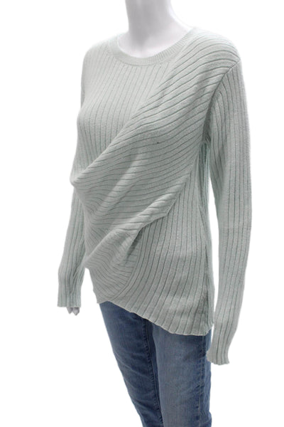 Sies Marjan Unisex Light Blue Striped Pullover Sweater Crew Neck Size XS