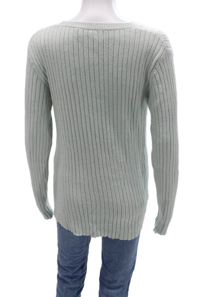 Sies Marjan Unisex Light Blue Striped Pullover Sweater Crew Neck Size XS
