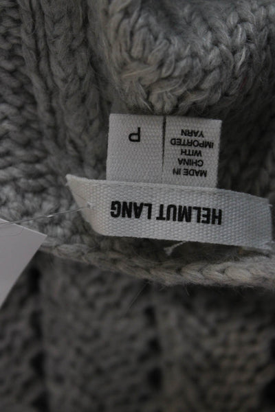 Helmut Lang Unisex V-Neck Gray Bohemian Pullover Long Sleeve Size PP