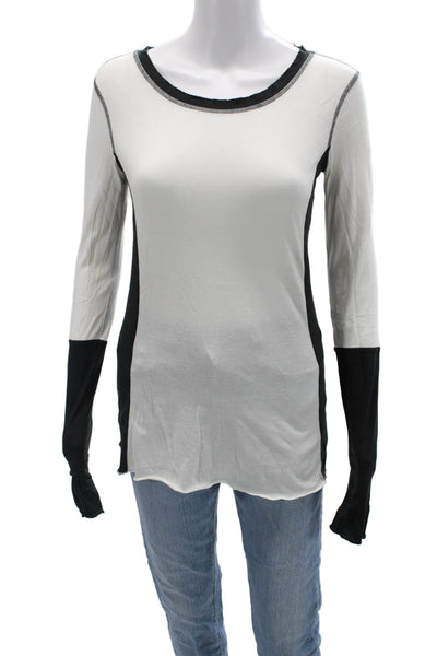 Rag & Bone Knit for Intermix Womens Black Basic Long Sleeve T-Shirt Size S