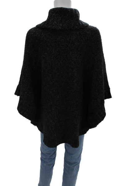 Michael Michael Kors Unisex Pullover Sweater Dark Gray Turtleneck Button Size S