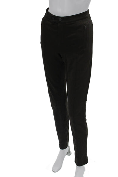 Vince Womens Ankle Dress Pants Black Button 29in Viscose Blend Size 10