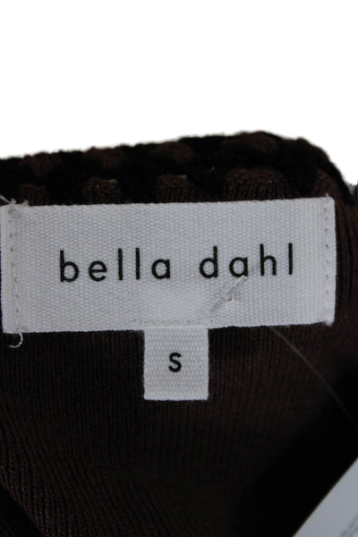 Bella Dahl Womens Camisole Brown Square Neck Linen Viscose Boho Size S