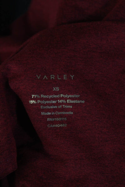 Varley Womens Ankle Red Leggings Size XS