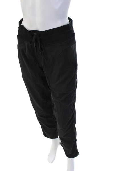 Lululemon Womens Black Jogger Pants Drawstring 26in Inseam Size 6