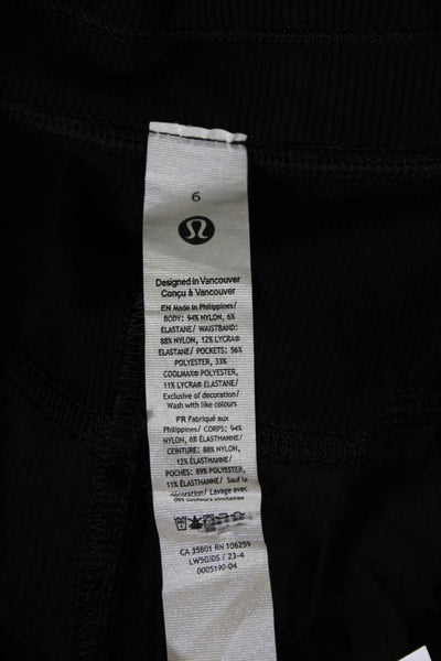 Lululemon Womens Black Jogger Pants Drawstring 26in Inseam Size 6