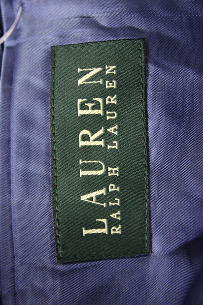 Lauren Ralph Lauren Mens Blue Check Cotton Sport Coat Long Sleeve Size L