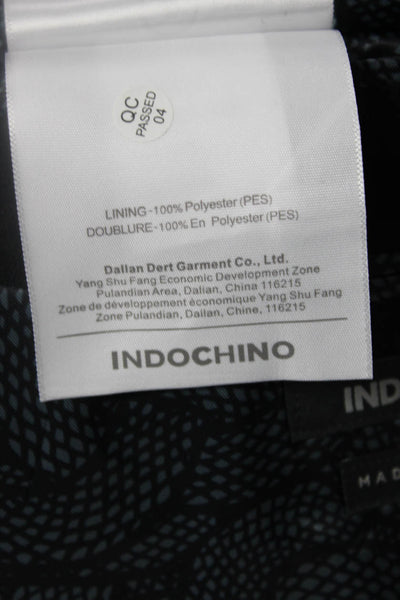 Indochino Mens 2 Piece Black Virgin Wool Suit Jacket Collared Button Size 40