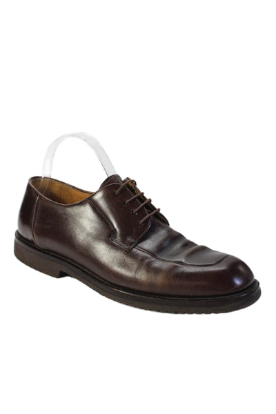 Mezlan Mens Leather Lace Up Berne Oxford Dress Shoes Brown Size 10 Medium
