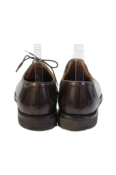 Mezlan Mens Leather Lace Up Berne Oxford Dress Shoes Brown Size 10 Medium