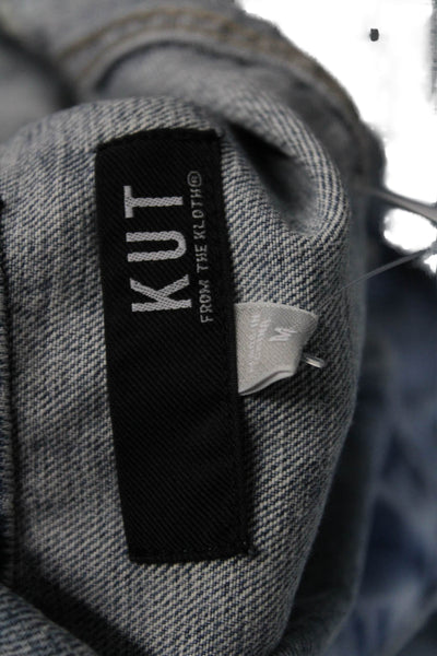 KUT from the Kloth Women Jacket Light Blue Cotton Long Sleeve 80s Size M