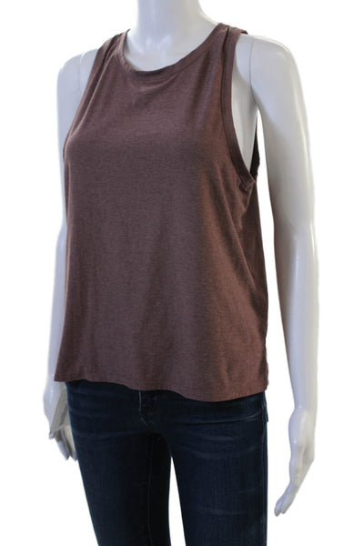 Beyond Yoga Womens Basic Sleeveless Tank Brown Modal Blend Size M
