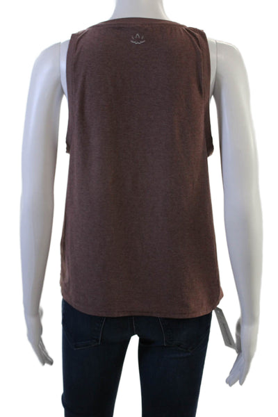 Beyond Yoga Womens Basic Sleeveless Tank Brown Modal Blend Size M