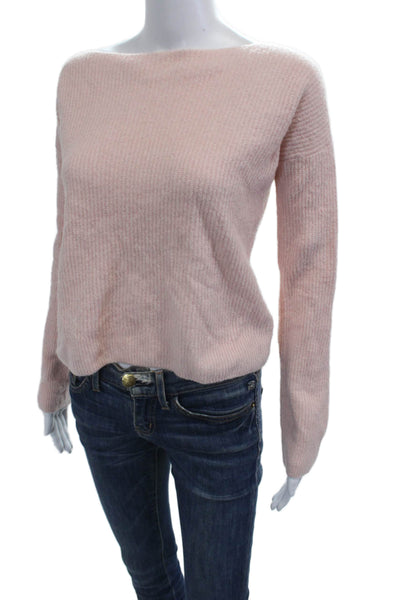 Lovers + Friends Unisex Pullover Sweater Pink Button Long Sleeve Size XS
