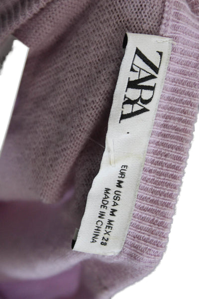 Zara Unisex Pink Wool Pullover Sweater Size M