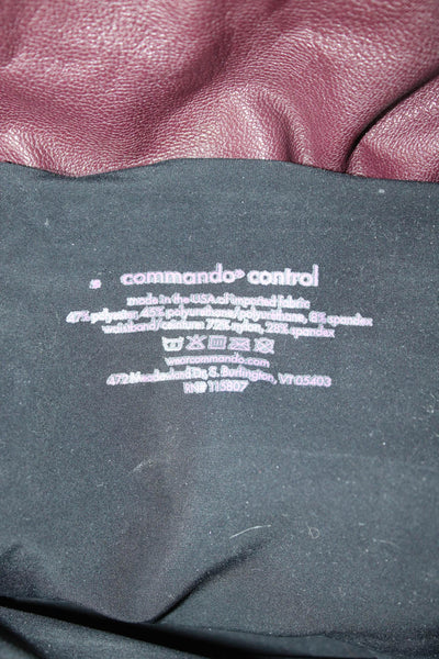 Commando Control Womens Biker Jeggings Brown Size S